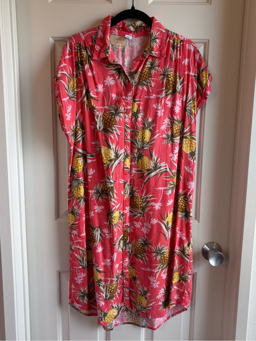 Old Navy Linen Blend Shirt Dress